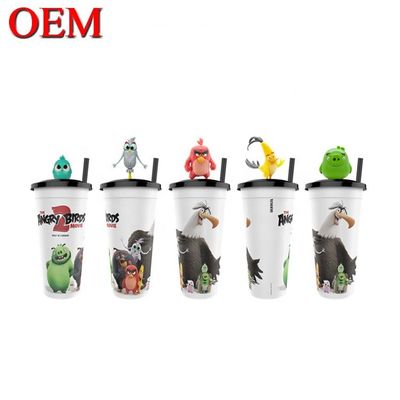 Personalisieren Sie Ihr eigenes Design Kleines PVC 3D Cup Figure OEM Plastik Topper Figure Spielzeug