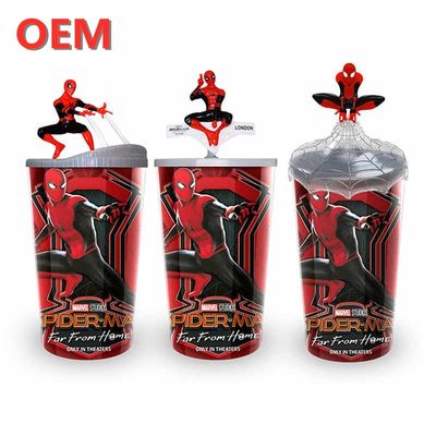 OEM angepasste DC Straw Cup Cartoon Drink Cup Keychain Zubehör