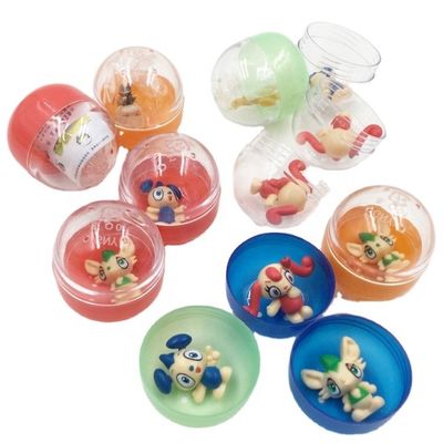 Custom Design Kapsel-Spielzeug Großhandel Plastik-Spielzeug Kapsel Kleine OEM-Fabrik machen PVC-Spielzeug